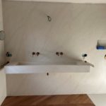 Habillement mural et vasque unistone Calacatta Vicente