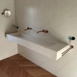 Habillement mural et vasque unistone Calacatta Vicente 2